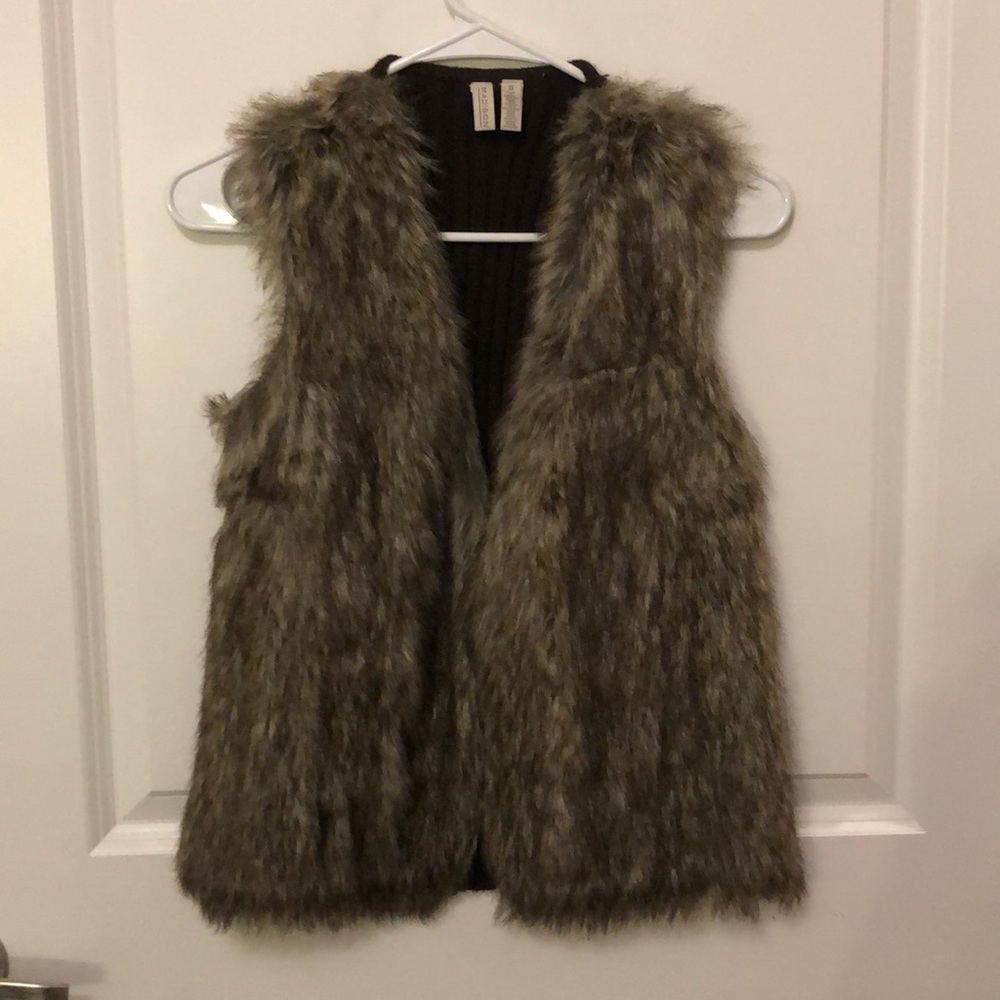 Faux fur vest